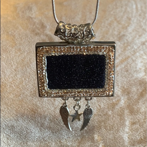 Sandstone Pendant Gemstones Tibetan Silver Charms and.925 Sterling Silve… - Picture 7 of 11